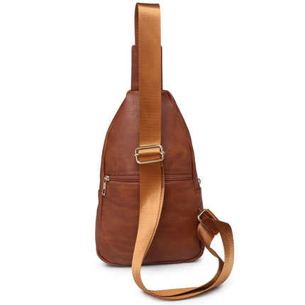 Brown Faux Leather Sling Bag - Shop Simply Apparel