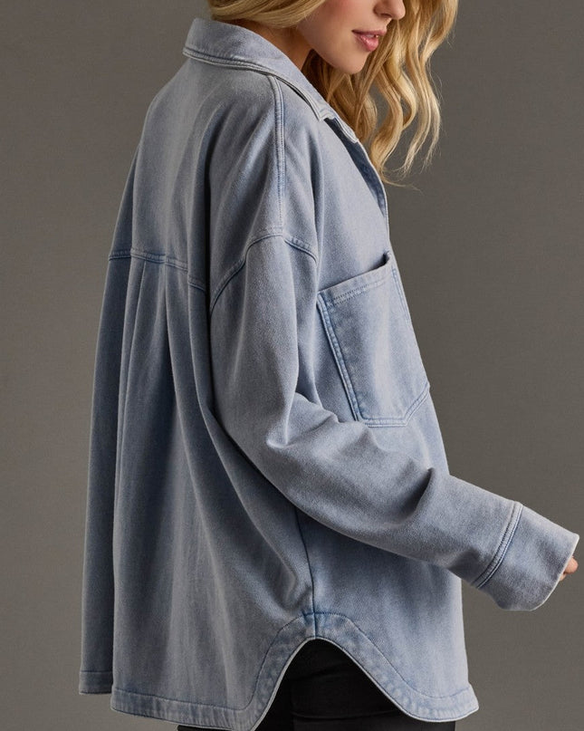 Lt. Blue Super Soft Button Up