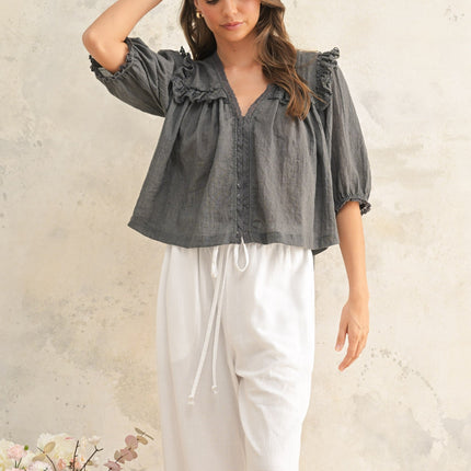 Boho Lace Detailed Blouse