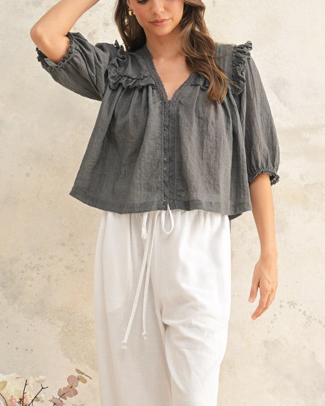 Boho Lace Detailed Blouse