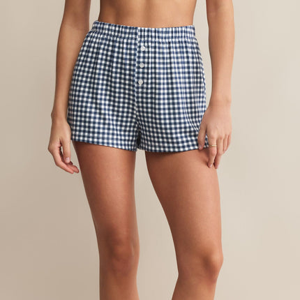 Gingham Pajama Short