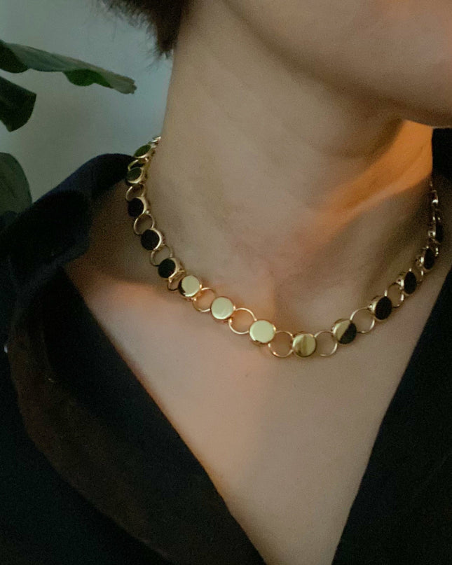 Gold Chunky Chain Link Necklace