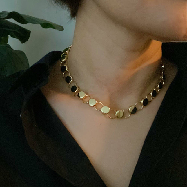 Gold Chunky Chain Link Necklace