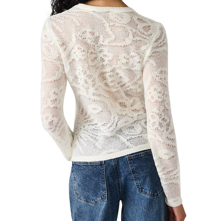 Antique White Megan Knit Top