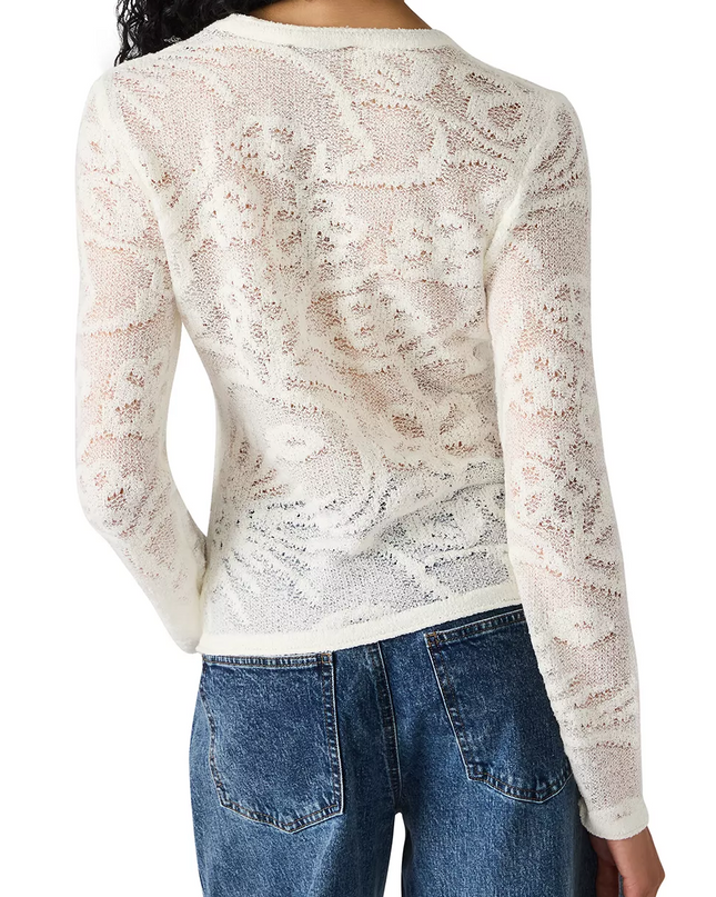 Antique White Megan Knit Top