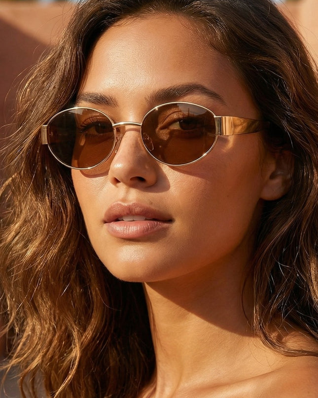 Oval Lens Sunglasses - Shop Simply Apparel