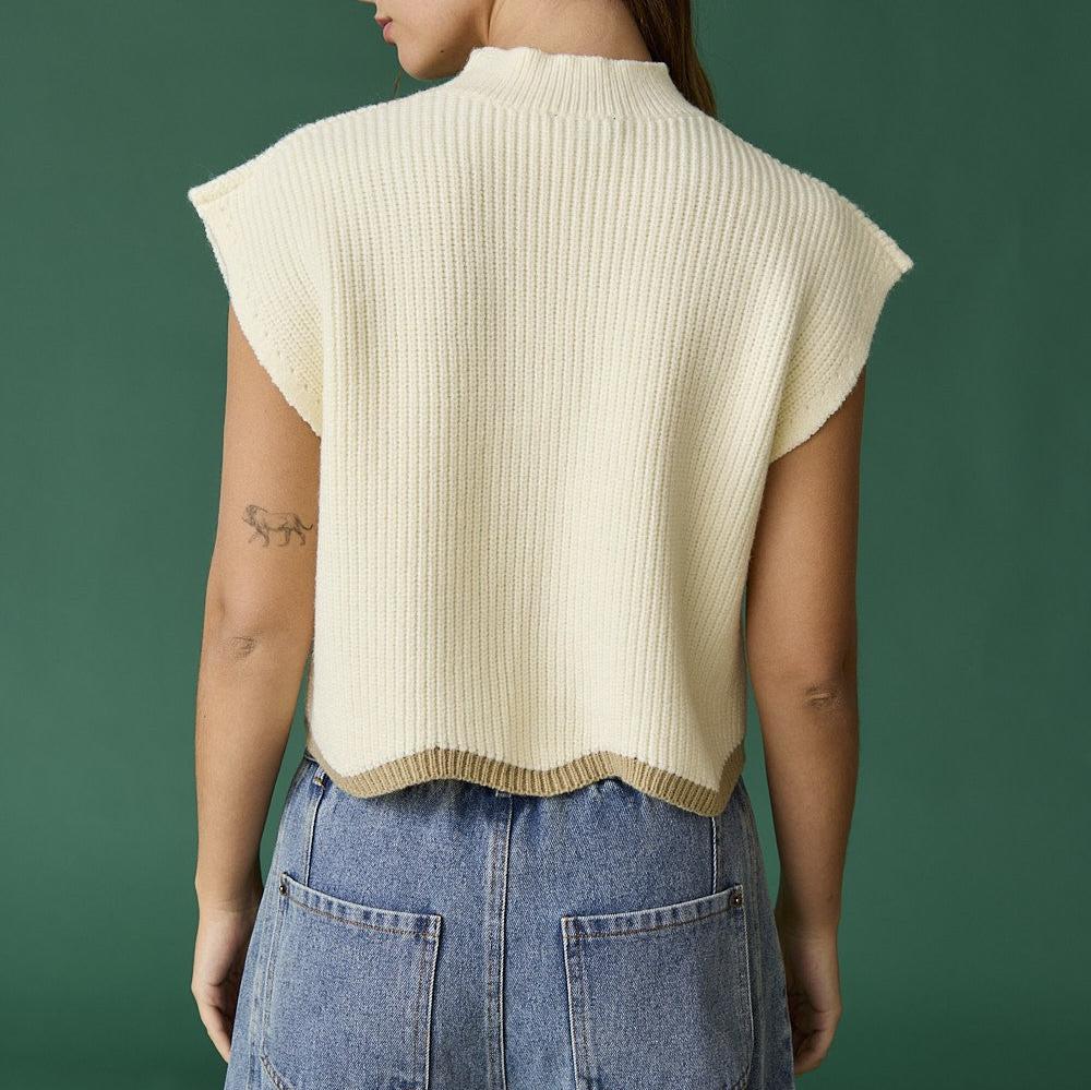 Taylor Scallop Hem Knitted Vest