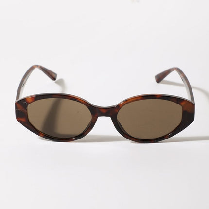 Oval Thick Frame Sunglasses