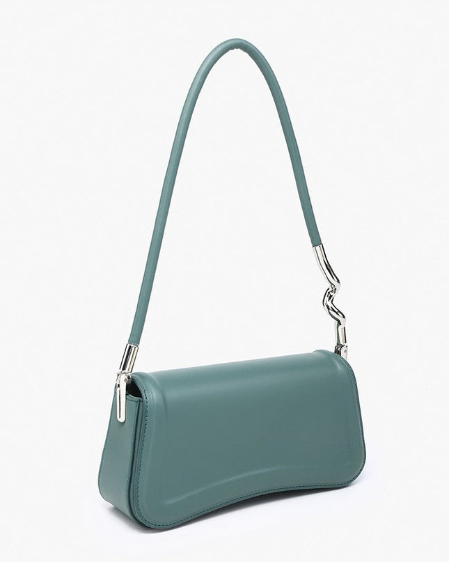 Pine Detailed Edge Shoulder Bag