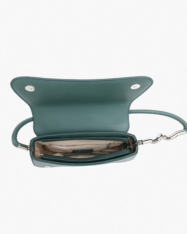 Off White Detailed Edge Shoulder Bag