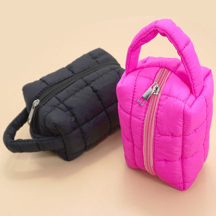 Hot Pink Quilted Handle Clutch Bag - Shop Simply Apparel