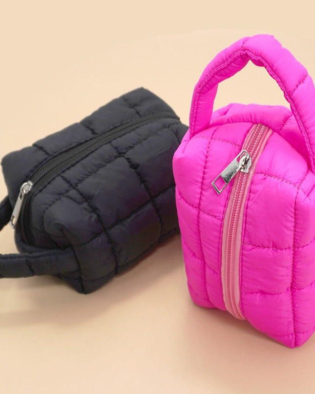 Hot Pink Quilted Handle Clutch Bag - Shop Simply Apparel