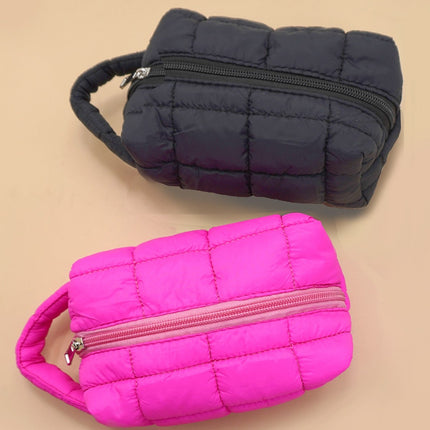 Hot Pink Quilted Handle Clutch Bag - Shop Simply Apparel