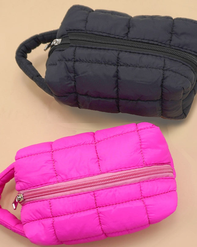 Hot Pink Quilted Handle Clutch Bag - Shop Simply Apparel