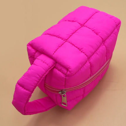 Hot Pink Quilted Handle Clutch Bag - Shop Simply Apparel