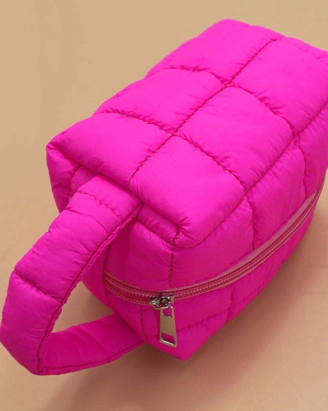 Hot Pink Quilted Handle Clutch Bag - Shop Simply Apparel