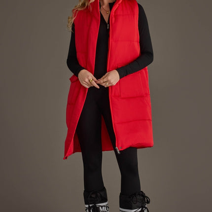 Red Long Vest