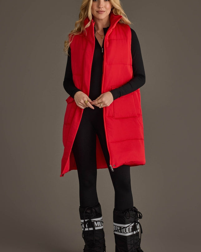 Red Long Vest
