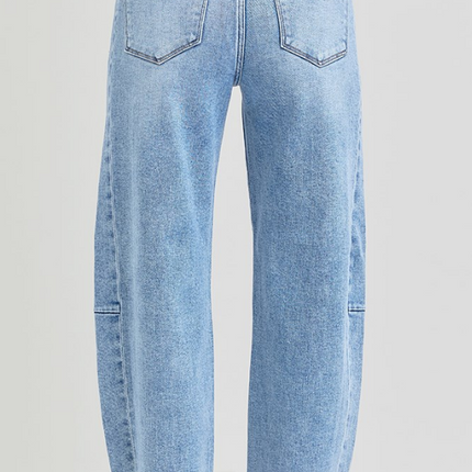 High Rise Barrel Jeans