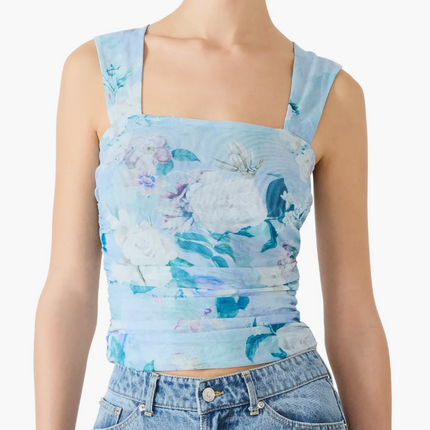 Rory Floral Square Neck Top - Shop Simply Apparel