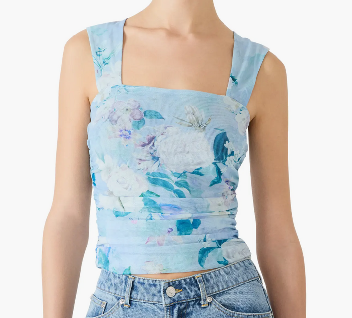 Rory Floral Square Neck Top - Shop Simply Apparel