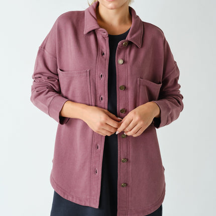 Rosewood Mineral Wash Cotton Shacket