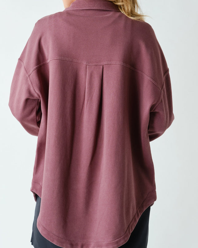 Rosewood Mineral Wash Cotton Shacket