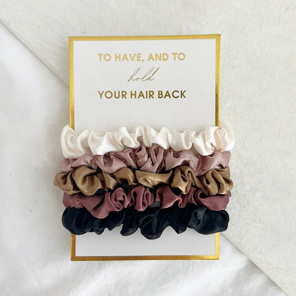 Mauve Scrunchie Set