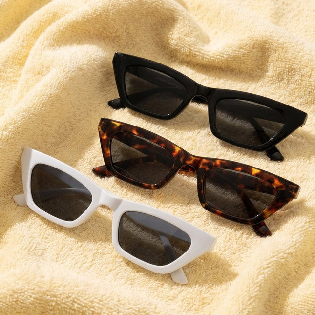 Slim Angular Cat Eye Sunglasses