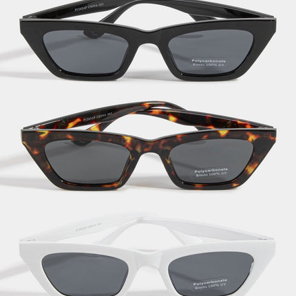 Slim Angular Cat Eye Sunglasses