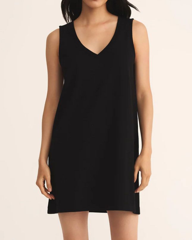 Z Supply Sloane True Black Mini Dress