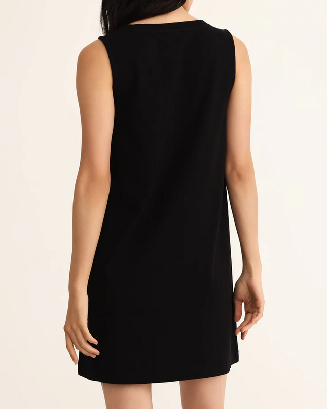 Sloane V-neck Black Mini Dress - Shop Simply Apparel