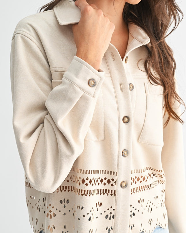 Stone Lasercut Detailing Jacket
