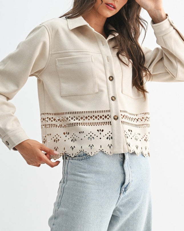 Stone Lasercut Detailing Jacket