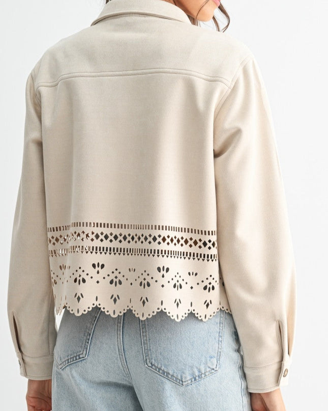 Stone Lasercut Detailing Jacket
