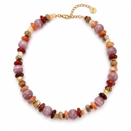 Terra Luxe Mixed Stone Bead Necklace