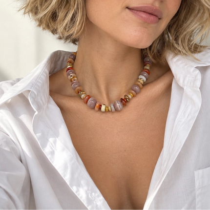 Terra Luxe Mixed Stone Bead Necklace