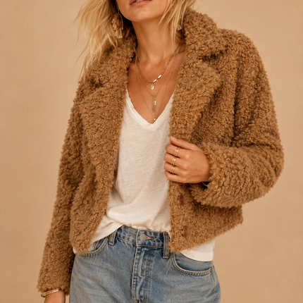 The Teddy Crop Jacket