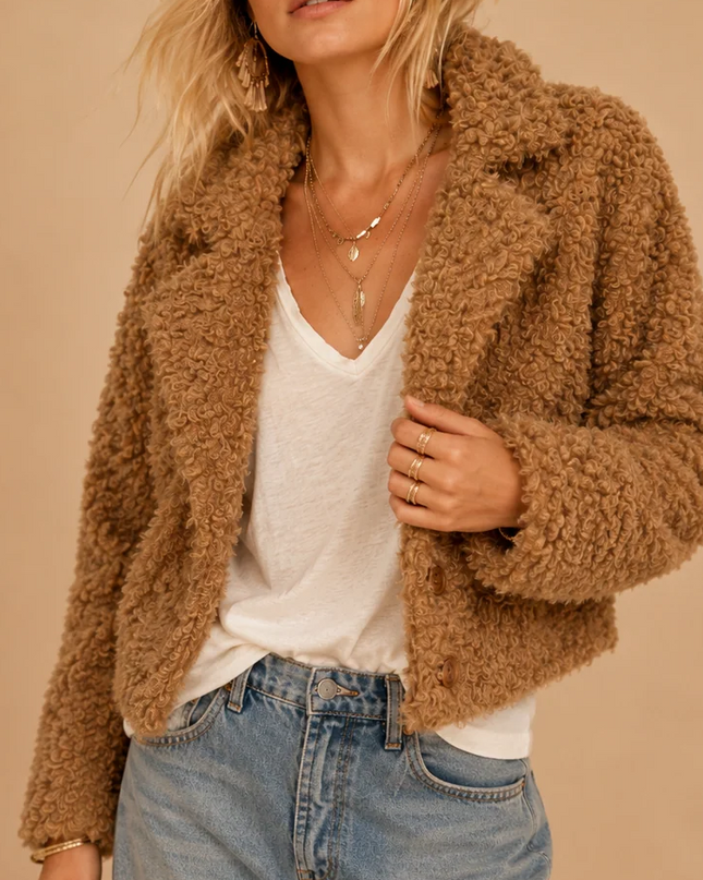 The Teddy Crop Jacket