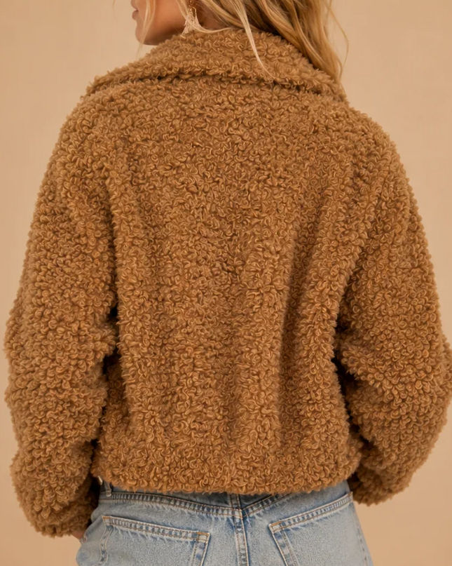Tan Teddy Jacket