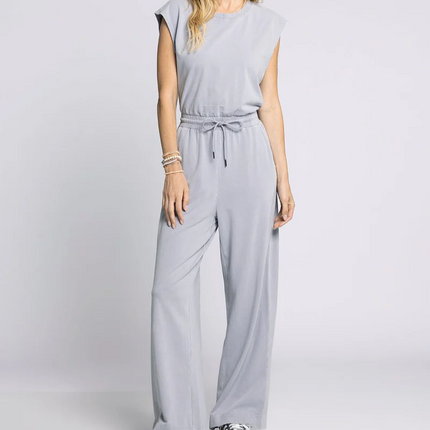 Thread & Supply Lilac Gray Paige Jumpsuit
