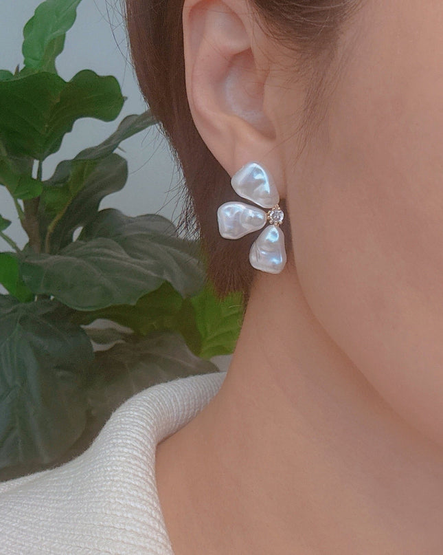 Three Petals Stud Earrings