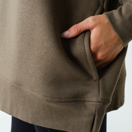 Truffle Fleece Mock Neck Sweatshirt