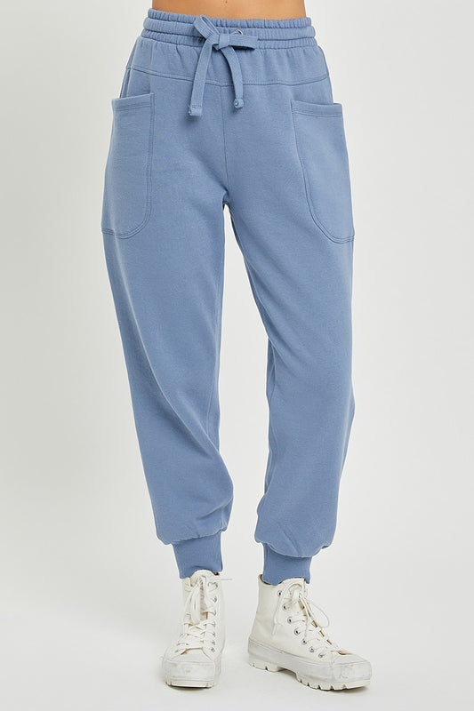 Ultra Soft Blue Relaxed Joggers