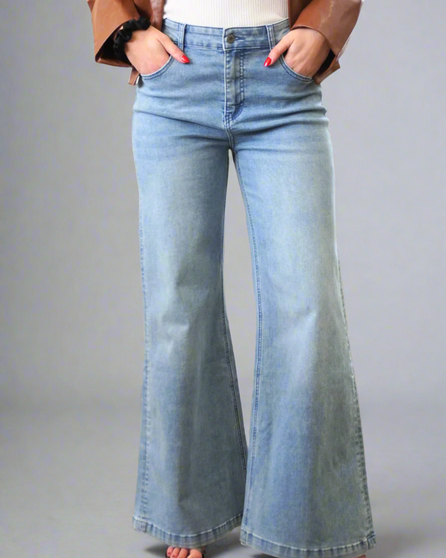 By Together Benny Wide Leg Jeans - Shop Simply Apparel