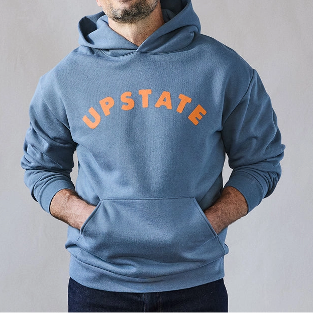 UPSTATE Slate Blue Unisex Hoodie - Shop Simply Apparel