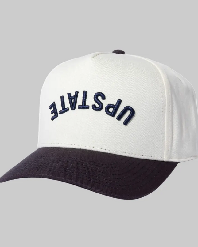UPSTATE Inverse Hat Cream Navy - Shop Simply Apparel