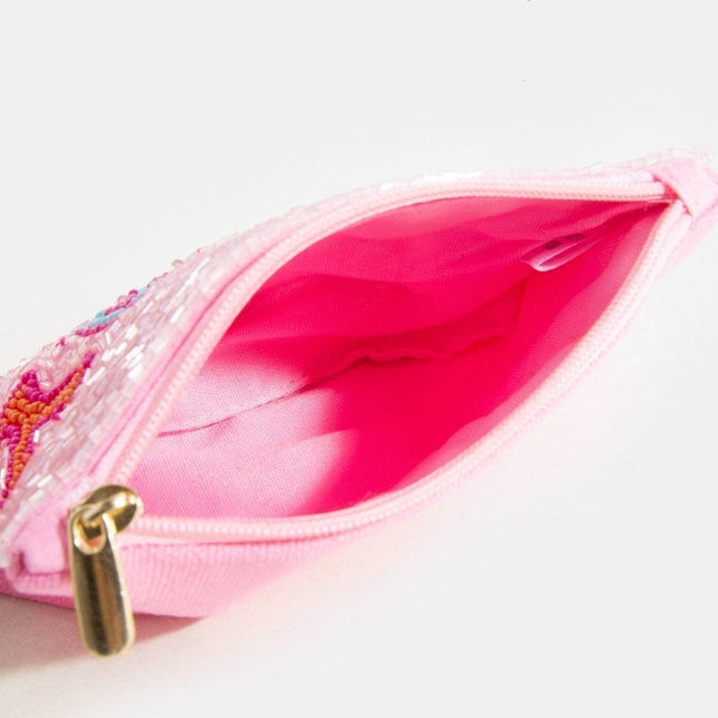 Vacay Money Seed Beaded Coin Purse - Shop Simply Apparel
