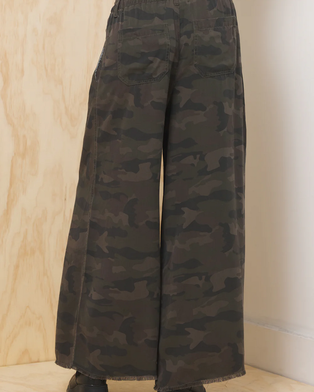 Camo Tencel Wide Leg Pant - Shop Simply Apparel