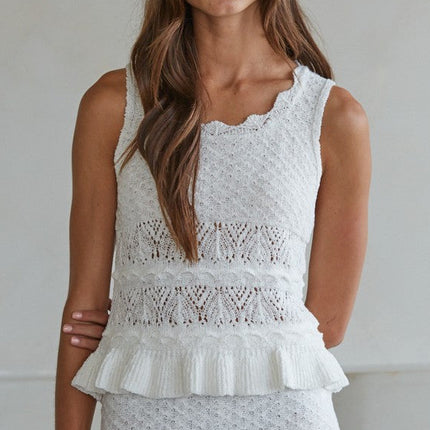 White Jeana Top